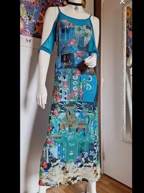 save the queen blue dress Vintage Save The Queen Dress main image 0